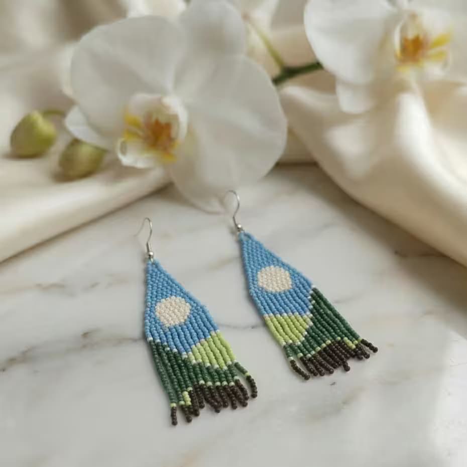aretes flequillos paisaje