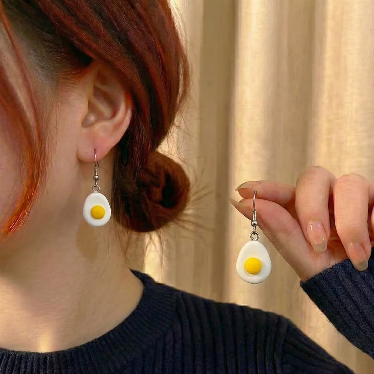 aretes huevos
