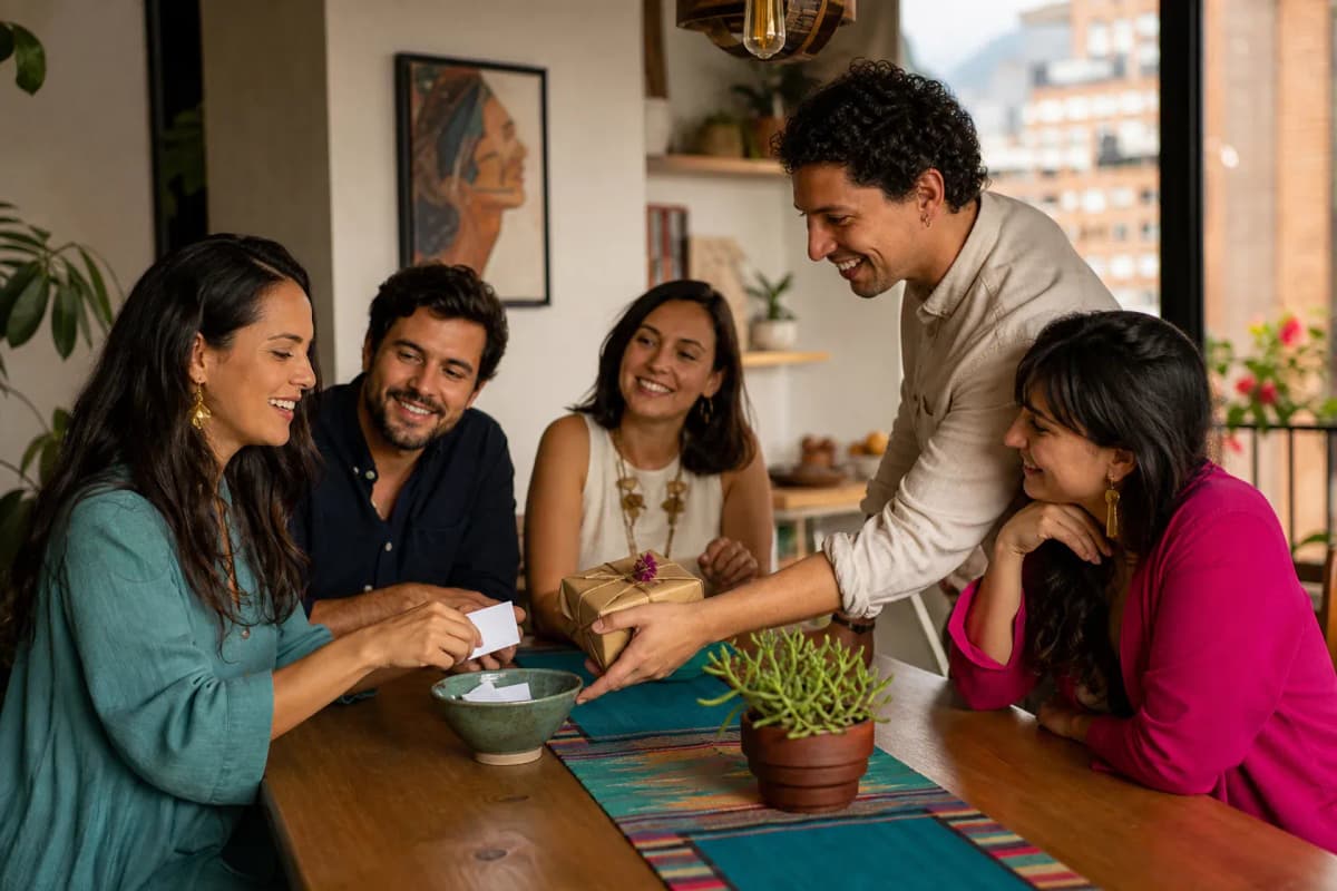 Regalos, tarjetas y accesorios preparados para celebrar Amor y Amistad en Colombia
