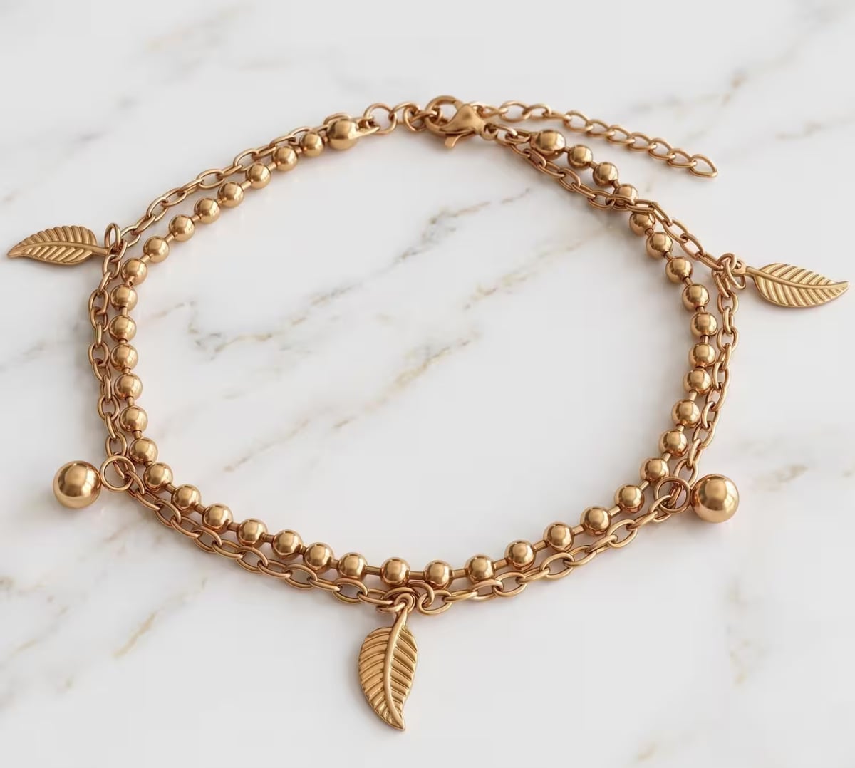 Pulsera / Tobillera Cadeneta Dúo - fotografía de producto